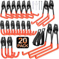 20 Pack Heavy Duty Garage Hooks, Solid Steel Wall Mount Hangers, by MIKRUI