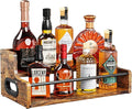 KLM Liquor Bottle Display Shelf, Coffee Syrup Rack Organizer, 2 Step Countertop by KLM