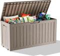 80 Gallon Waterproof Resin Deck Box, UV Resistant Outdoor Storage by KFY