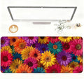 Colorful Floral Mouse Pad – Large Extended Desk Mat 35.43 x 15.75 in – Bright by LEIWEIHOPE