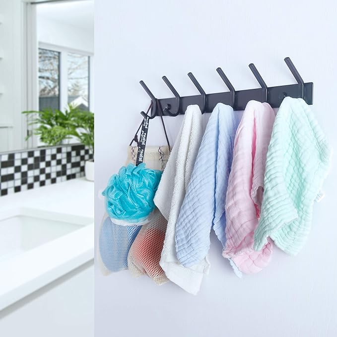 WEBI Coat Rack Wall Mounted, 17-1/8 Inch Coat Hooks - Image 6