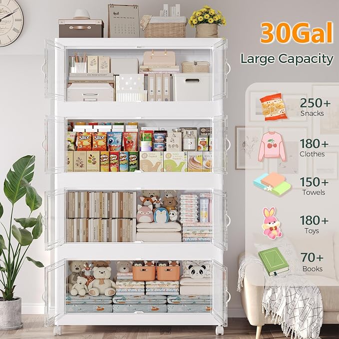 480QT Extra Large Stackable Storage Bins - Image 5