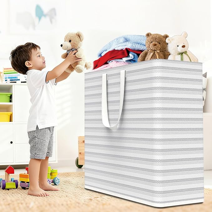XXXL 36gal Large Laundry Basket, Laundry Hamper 2 Section - Image 2