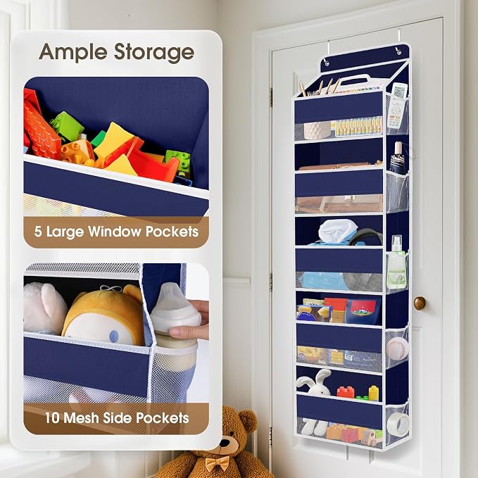 1 Pack Over The Door Organizer, Hanging Storage Organizer - Image 4
