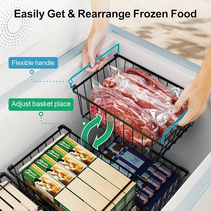 iSPECLE Chest Freezer Organizer Bins - Image 4