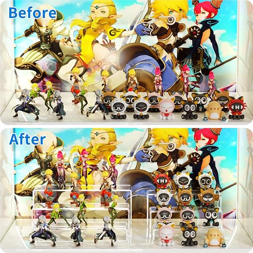 NIUBEE Acrylic Display Riser, Collectibles Display Stands Shelf - Image 7