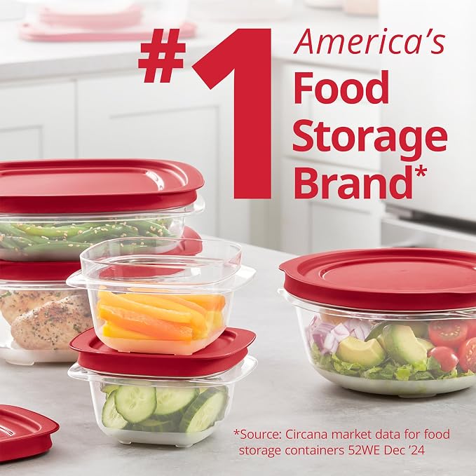 Rubbermaid EasyStore Large Containers, 18-Piece Set, Food Storage Containers - Image 5