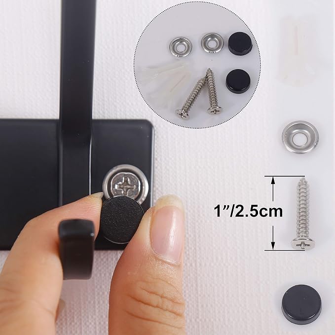 WEBI Coat Rack Wall Mounted, 2 Coat Hooks - Image 5