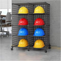 Stackable Safety Helmet Storage Boxes, Large Adjustable Hard Hat Placement by Unknown