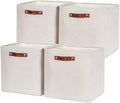 HNZIGE 13x13x13 Cube Storage Bins, Fabric Storage Cubes Baskets by HNZIGE