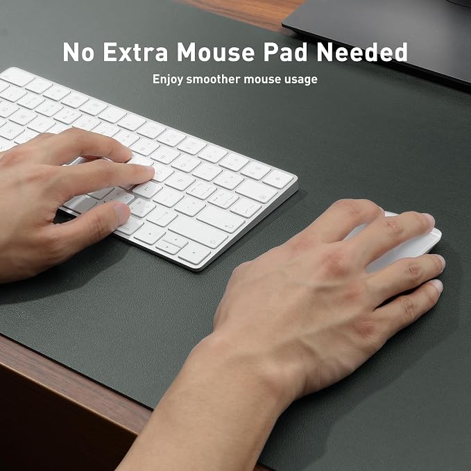 Aothia Leather Desk Pad Protector, Office Desk Mat, Large Mouse Pad, Non-Slip - Image 4