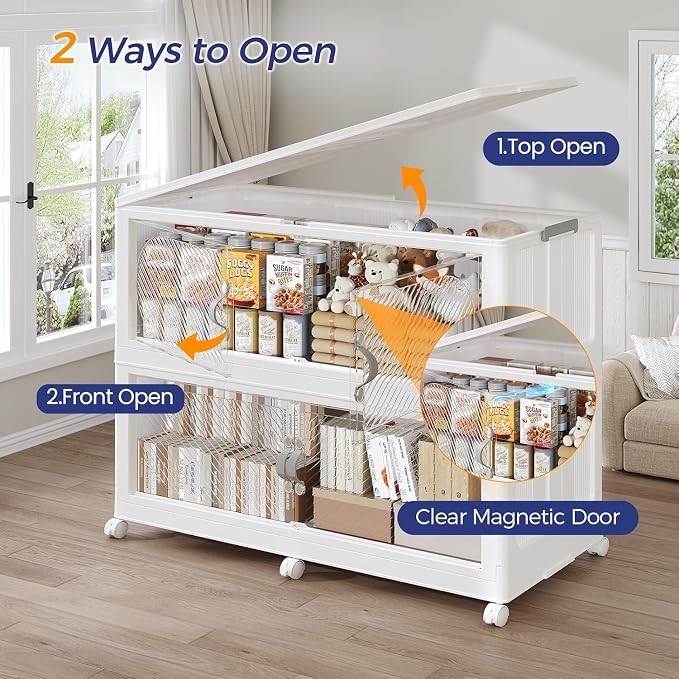 720QT Extra Large Stackable Storage Bins - Image 4