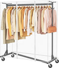 Hoctieon Z Clothes Rack with Cover, Metal Heavy Duty Clothing Rack, Rolling by Hoctieon