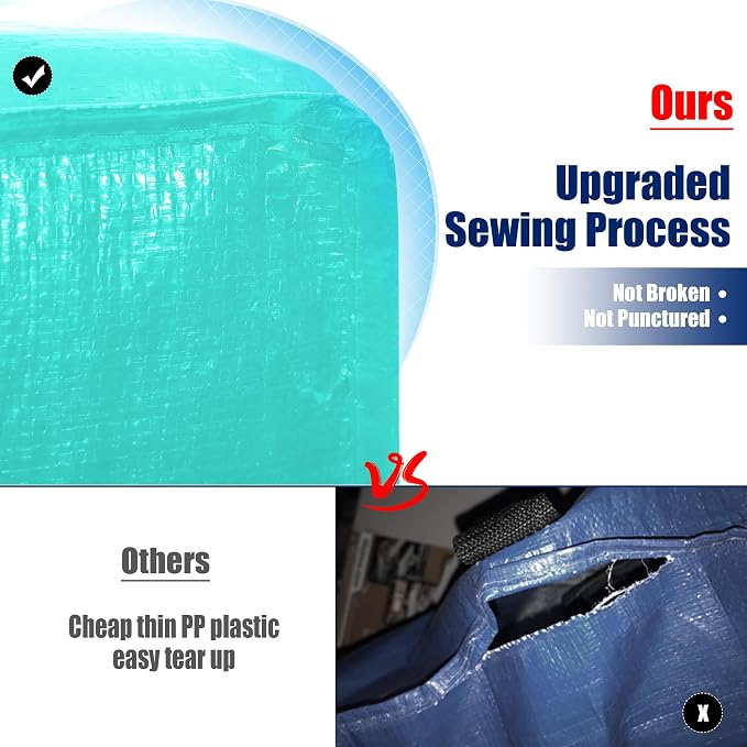 Cosy Family 4 Pack Heavy Duty Extra Large Moving Bags - Image 3