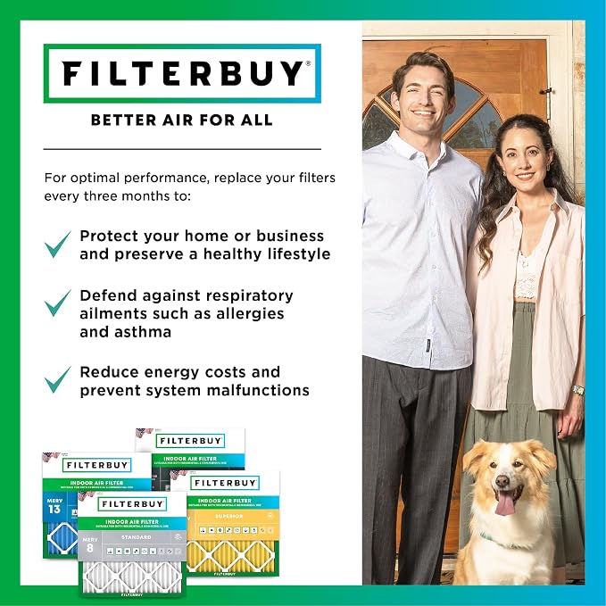 Filterbuy 22x24x5 Air Filter MERV 11 Superior Pet & Allergy Defense, - Image 7