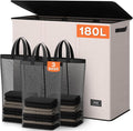 SOLEDI 180L 3-Section Laundry Hamper by SOLEDI