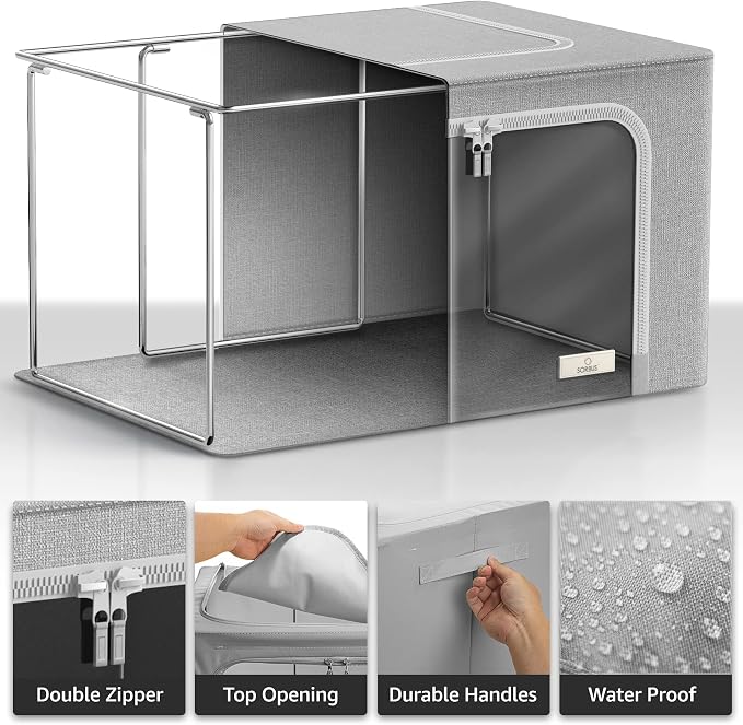 Storage Bins with Metal Frame - Image 4