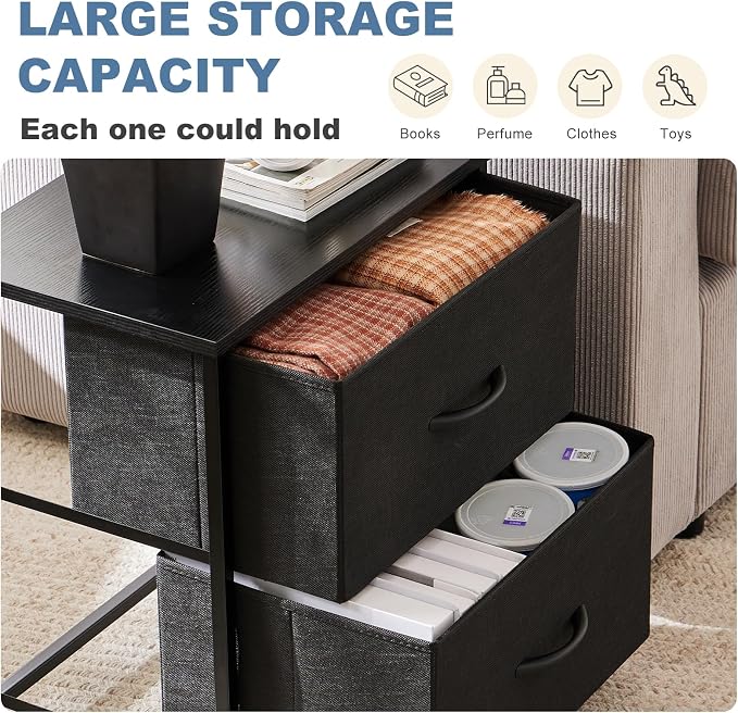 DUMOS Nightstand Small Dresser - Image 4