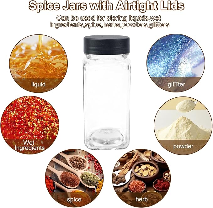 48Pcs Spice Jars Containers - Image 4