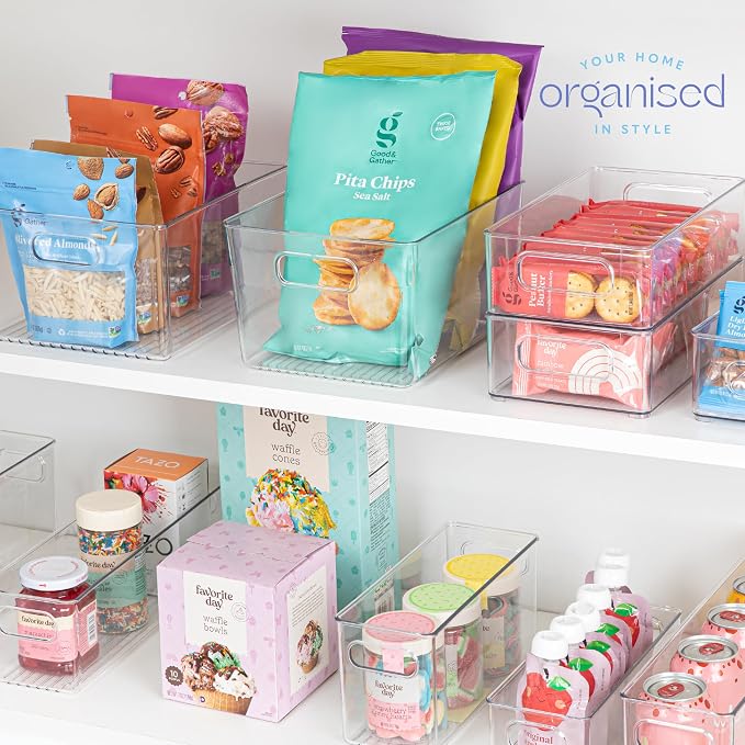 primebox Plastic Food Storage 8 Pack Clear Container Bin - Image 7