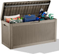 60 GallonOutdoor Storage Box, Resin Deck Boxes Waterproof, IndoorOutdoor Bin by GGYI
