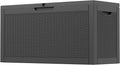 Outdoor Storage Box, 60 Gallon Outside Deck Box Waterproof, Resin Outdoor by NUNULAB