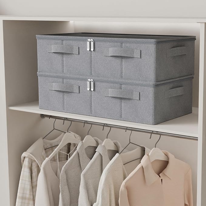 Underbed Storage Box, Foldable Bed Sheet Organizer, Cube Bags Container - Image 4
