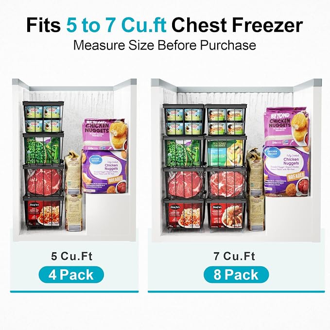 iSPECLE Chest Freezer Organizer Bins - Image 4