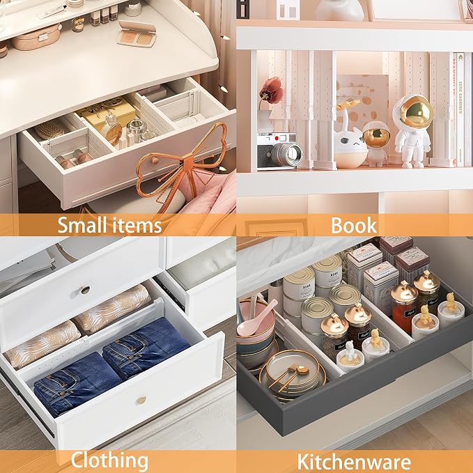 REBECAT 10 Pack Drawer Dividers - Image 4