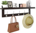 SMIBUY Coat Hooks with Shelf Wall-Mounted, 29.2 Inch Entryway Coat Rack by SMIBUY