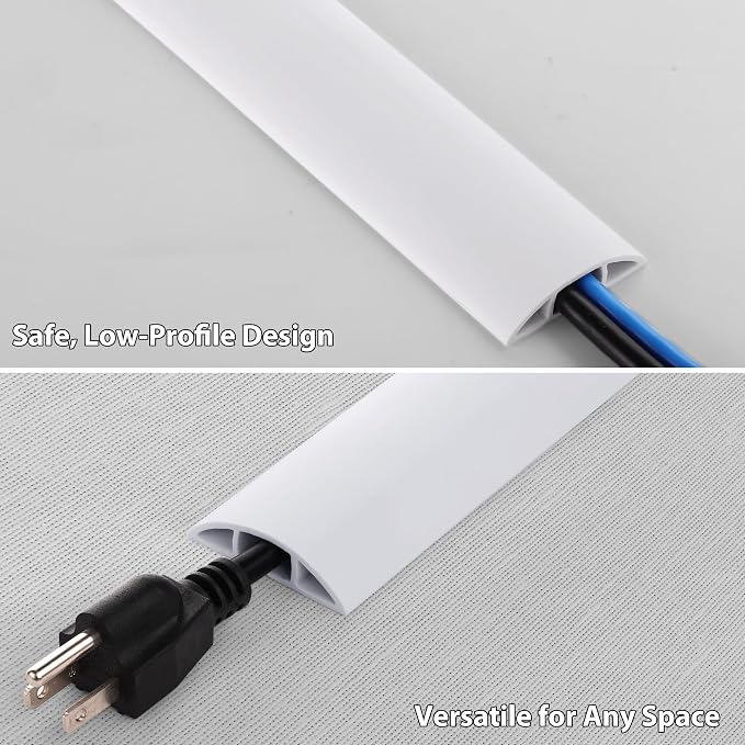 ZhiYo 5.6ft Cord Covers for Wires on Floor, Cord Hider Floor Hide Extension - Image 3