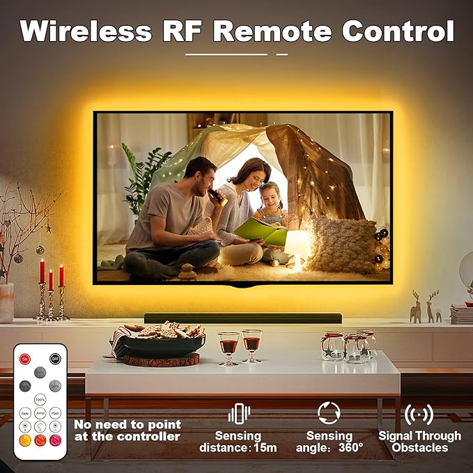 Orange Color COB Led Strip Lights - Image 5