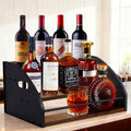 3-Tier Liquor Bottle Display Shelf, Exquisite Metal Design, Extra Large Bar by STAEVER