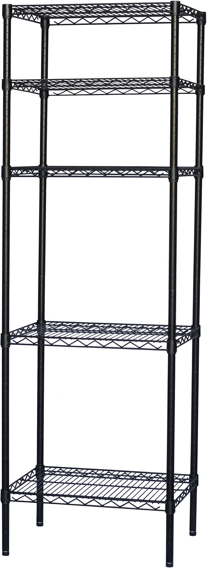 Shelving Inc. 8" d x 42" w x 72" h Black Wire Shelving by ShelvingInc