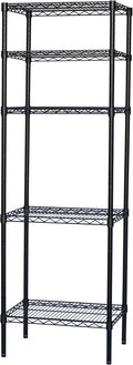 Shelving Inc. 8" d x 42" w x 72" h Black Wire Shelving by ShelvingInc