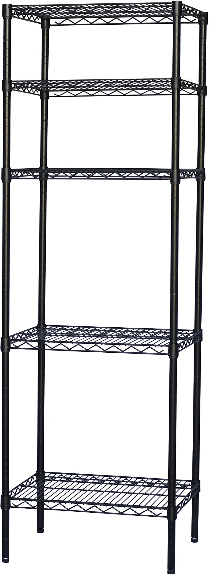 Shelving Inc. 8" d x 42" w x 64" h Black Wire Shelving by ShelvingInc