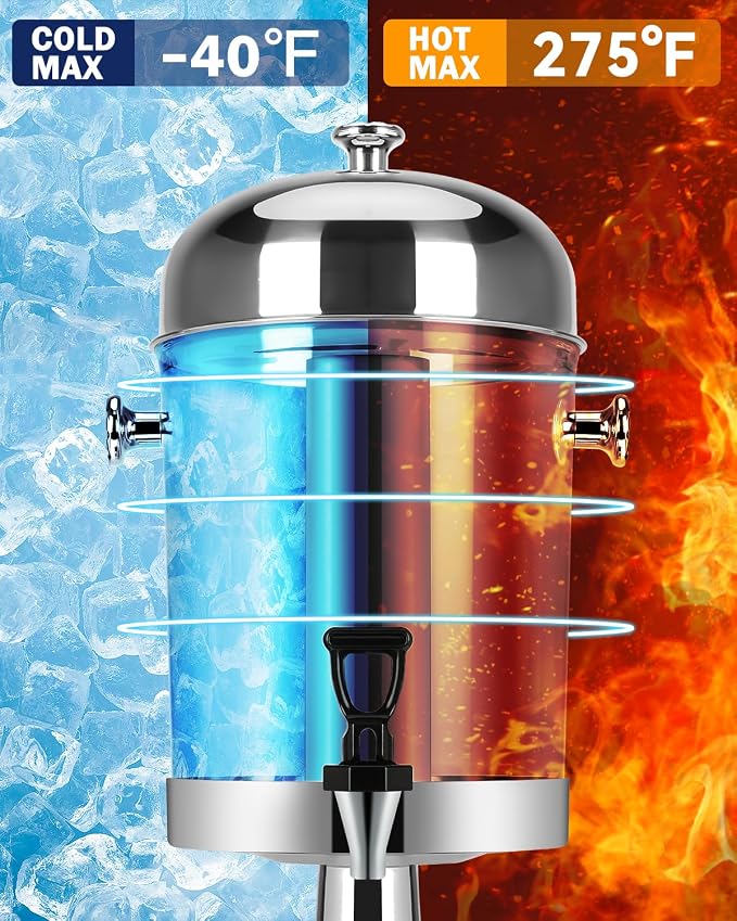 2 Gallon Drink Dispensers for Parties, Beverage Dispenser - Image 5