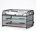 3-Tier Letter Tray Paper Organizer by Home