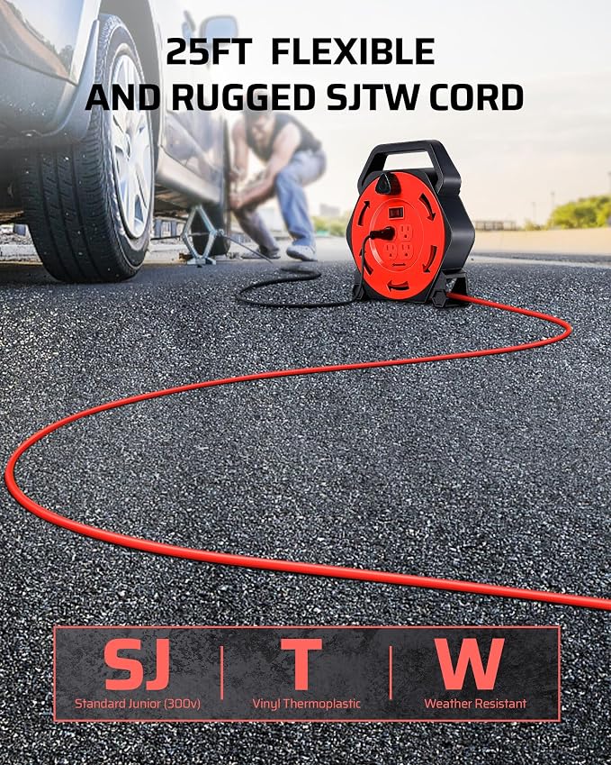 DEWENWILS Extension Cord Reel - Image 2