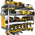 YYR 4 Layer Power Tool Organizer Wall Mount, Cordless Drill Hanger Storage Rack by YYR