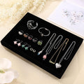 Mornajina 9" x 5.7" Velvet Jewelry Tray Jewelry Display Tray, Stackable Empty by Mornajina