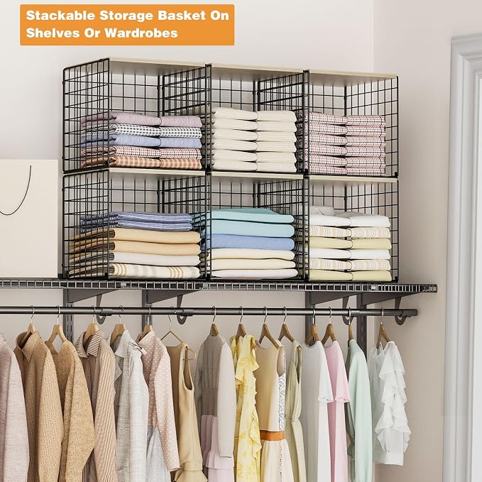 3PCS Stackable Closet Organizers and Storage, Shelves - Image 4
