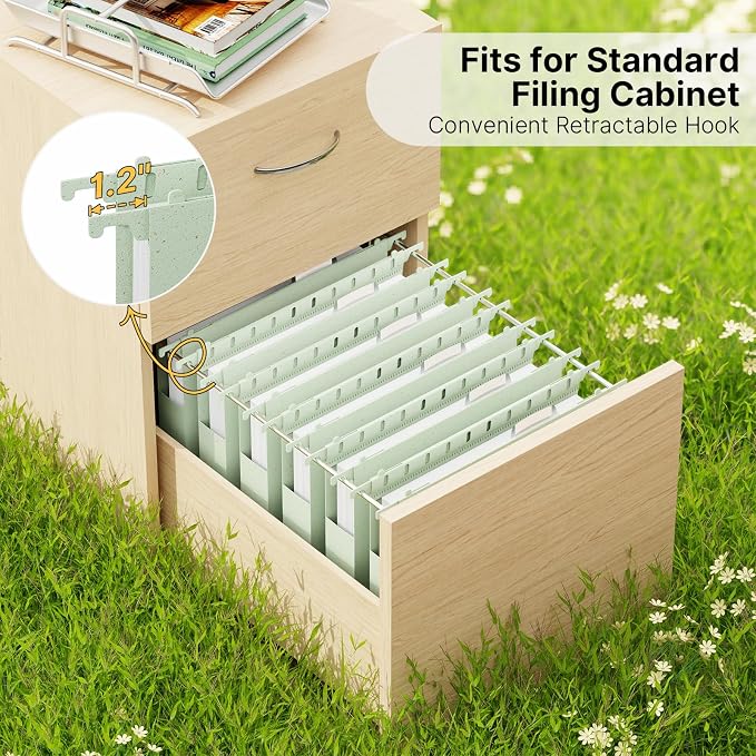 Wheat Straw Plastic Hanging File Folder Letter Size, Heavy Duty 1 Inch Expansion - Image 3