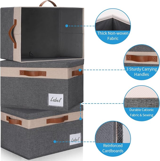 GhvyenntteS Fabric Storage Bins - Image 4