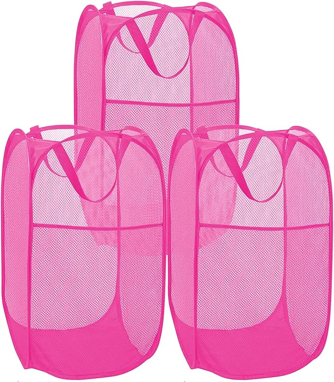 BATTOO Deluxe Strong Mesh Pop up Laundry Hamper Basket by BATTOO