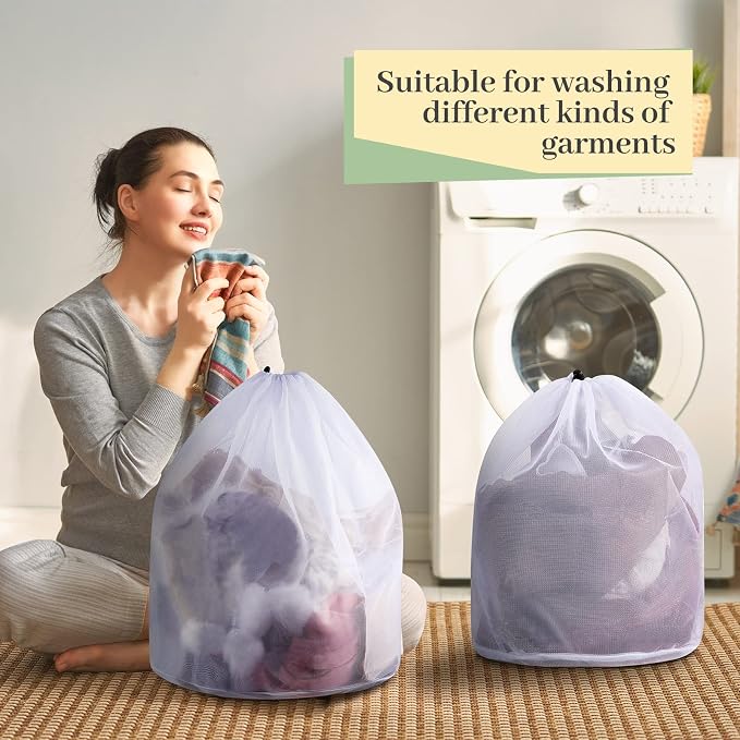 24 Pcs 24 * 32 Inches Fine Mesh Laundry Bag - Image 4