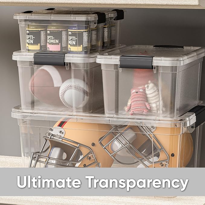 Superio Clear Plastic Storage Bin - Image 5