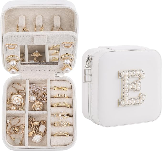 Birthday Gifts For Women, Initial Jewelry Box, Travel Jewelry Case, Gifts for by Unknown
