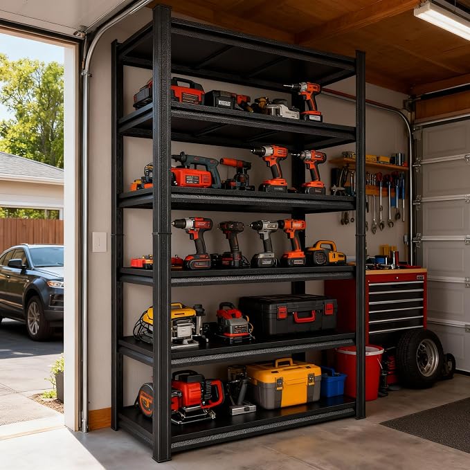 Garage Storage Shelves, 5 Tier Shelving Unit, 40 inch Wide, 18” Deep, 78” Tall - Image 2