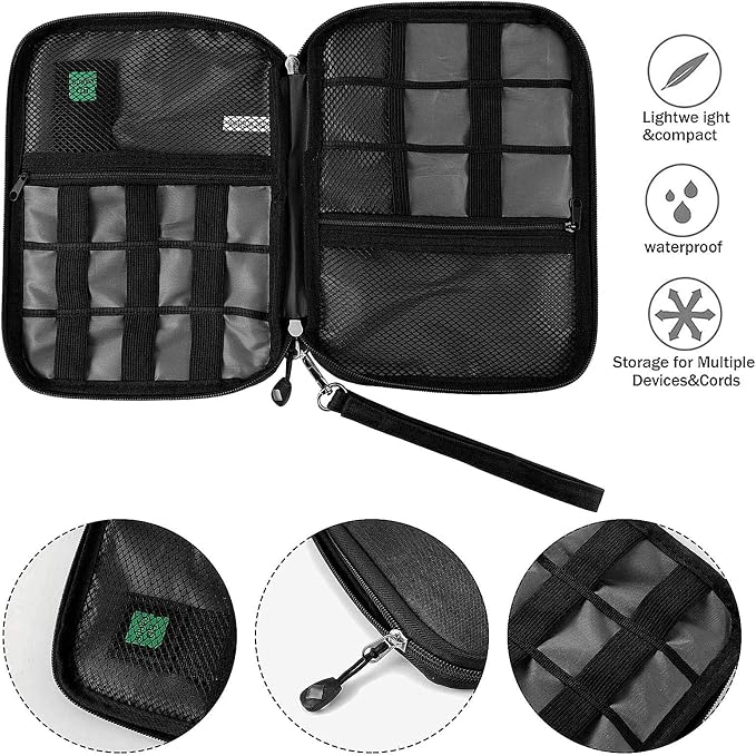 Travel Cable Organizer Bag Waterproof Portable Electronic Accessories Organizer - Image 4